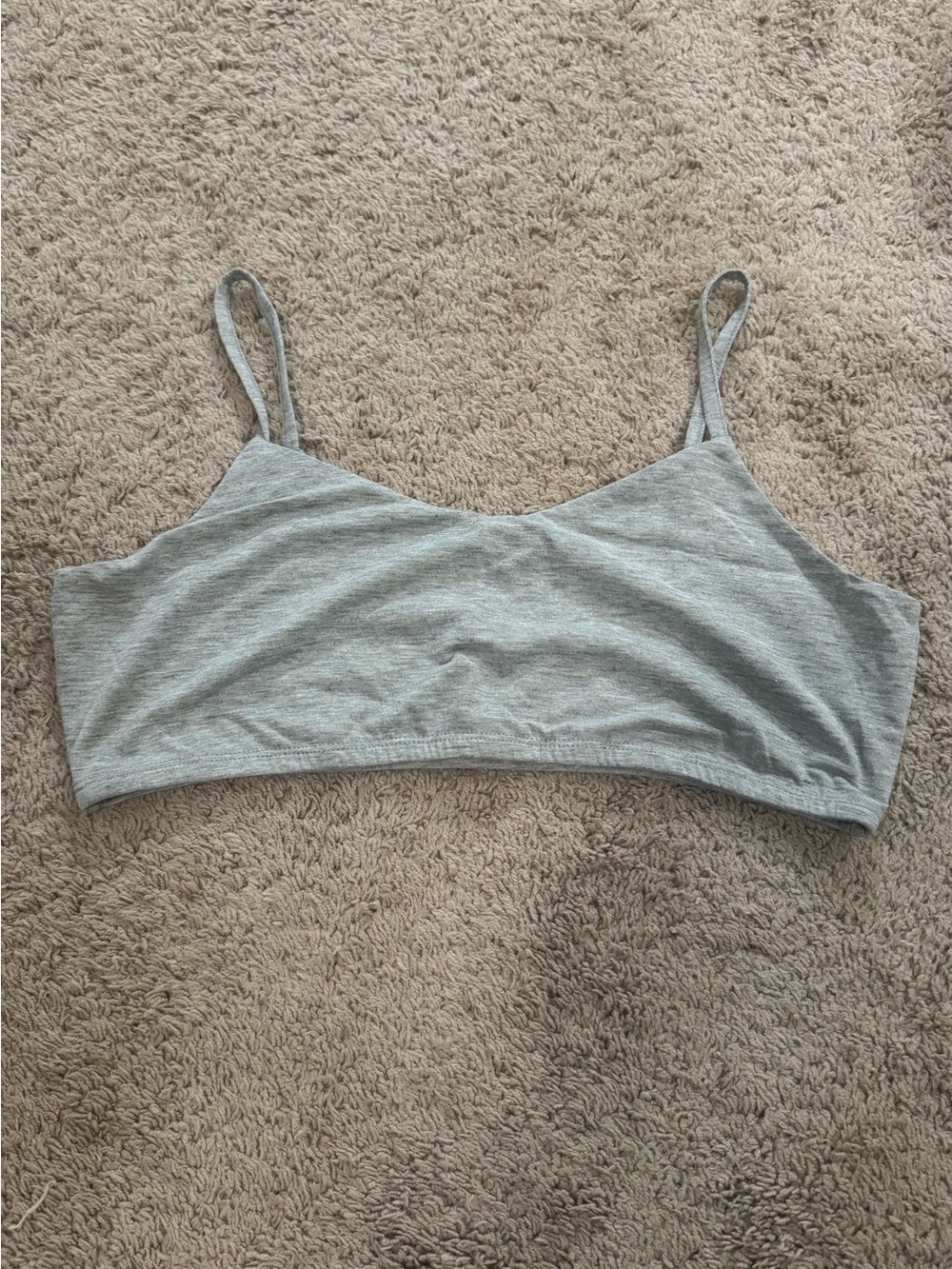 No Boundaries Light Gray Seamless Bralette